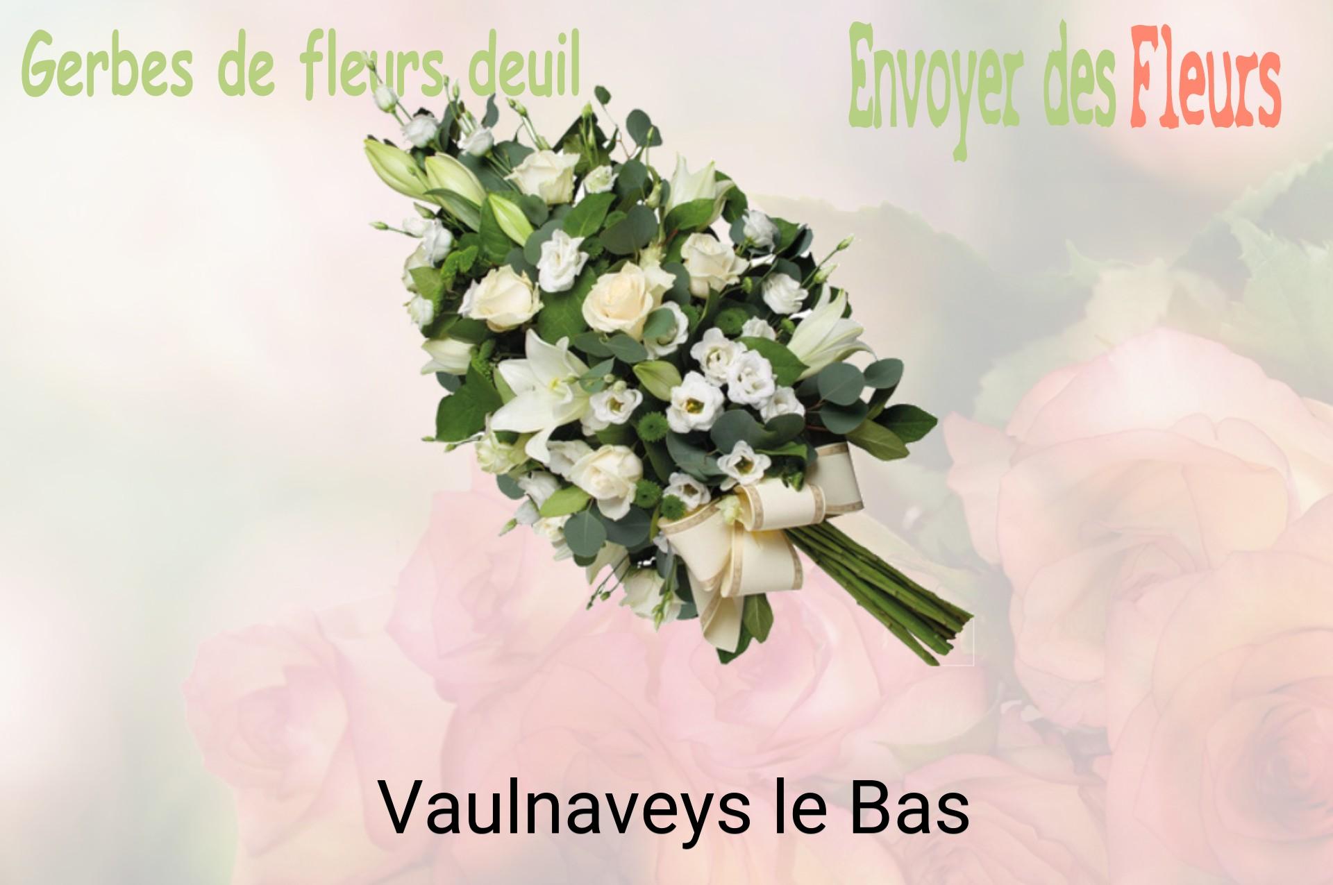 Gerbe de fleurs de deuil livrée à Vaulnaveys-le-Bas